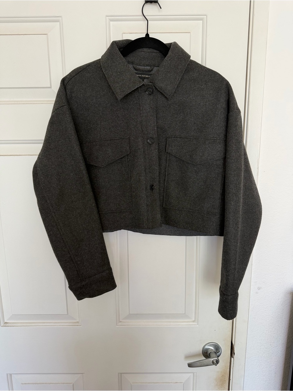 Banana Republic Dark gray cropped jacket